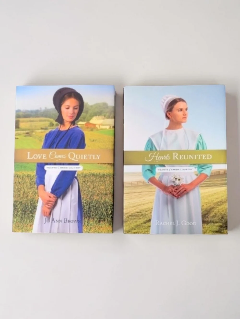 NEW Hearts Of Amish Country Hardcover Bundle Love Comes Quietly Hearts Reunited